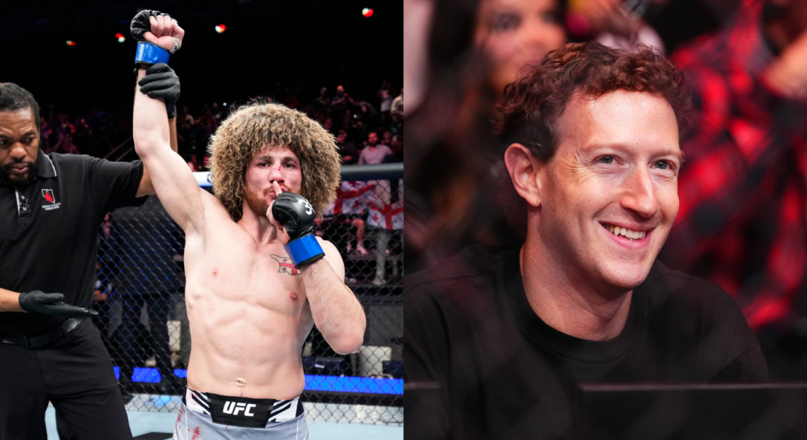 Split of Merab Dvalishvili and Mark Zuckerberg